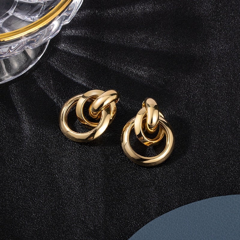 Pendientes de Lujo Dorados - Image 3